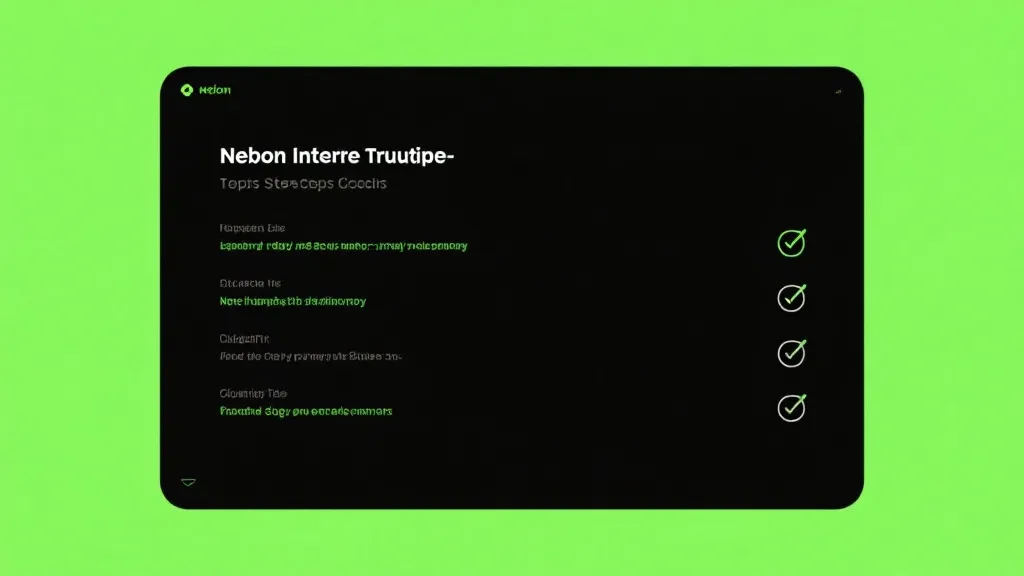 教程步骤与清单示例